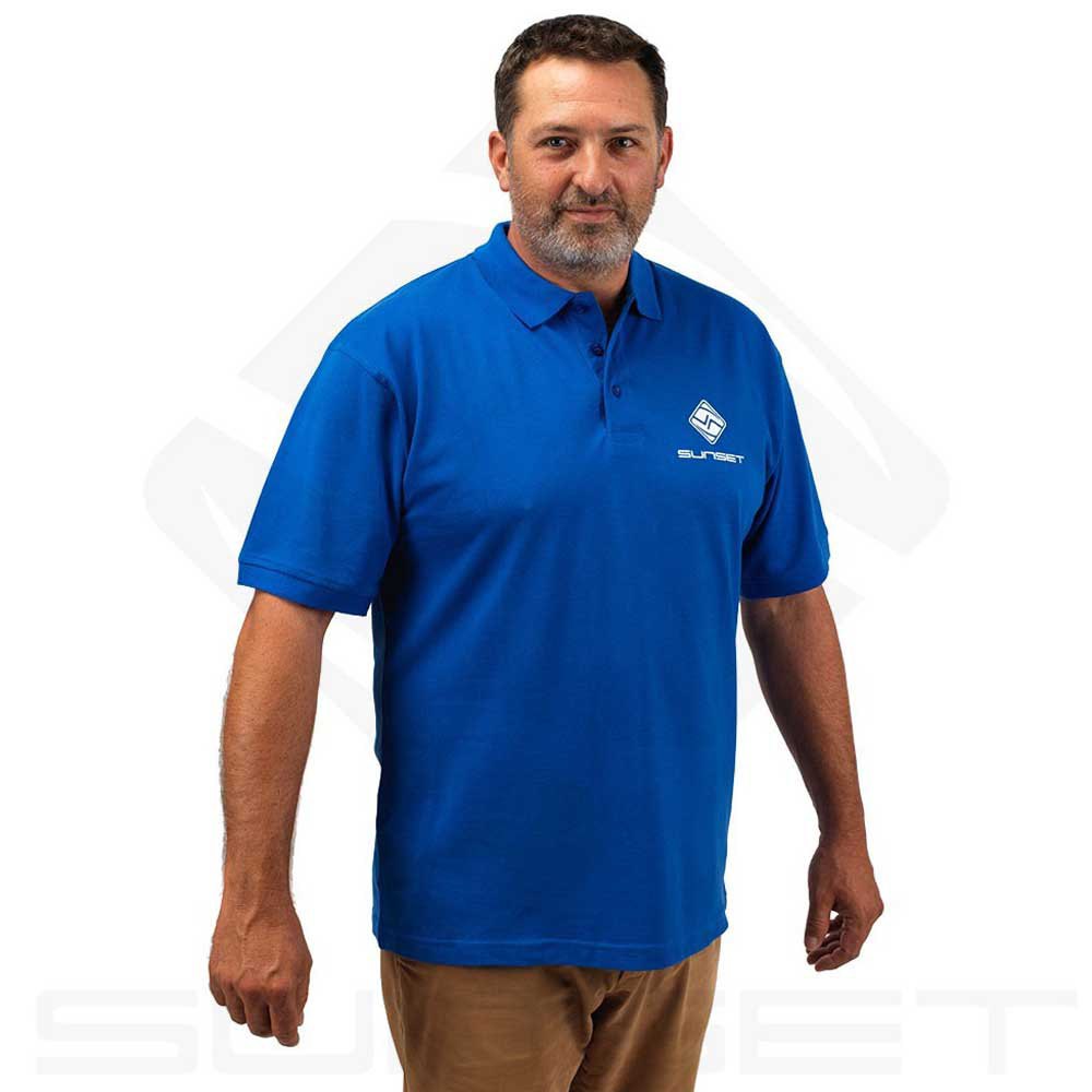 Sunset Short Sleeve Polo Blau XL Mann von Sunset