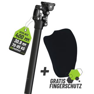 Suntour Federsattelstütze Parallelogramm SP25-NCX - 30,9mm / 400 mm / 70-95 kg Suntour Federsattelstütze Parallelogramm SP25-NCX - 30,9mm / 400 mm / 70-95 kg von Suntour