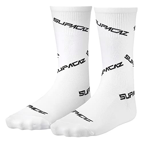 SUPACAZ Unisex-Adult Weiß 002121460 Schwarz gedrehte Socken Supasox Erwachsene, Einheitsgröße, S von Supacaz