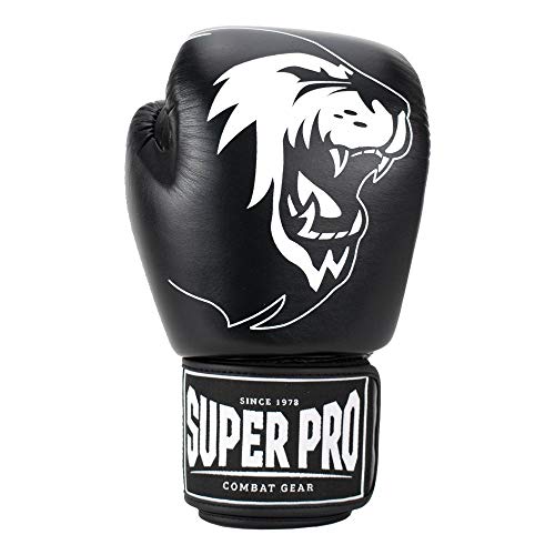 Super Pro Unisex – Erwachsene Warrior Boxhandschuhe, Schwarz/Weiß, 12 oz Super Pro Unisex – Erwachsene Warrior Boxhandschuhe, Schwarz/Weiß, 12 oz von Super Pro Combat Gear