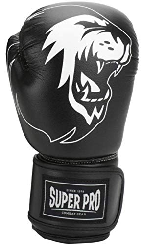 Super Pro Unisex Jugend Talent Boxhandschuhe, Schwarz/Weiß, 8 oz Super Pro Unisex Jugend Talent Boxhandschuhe, Schwarz/Weiß, 8 oz von Super Pro Combat Gear