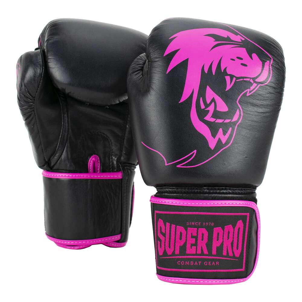 Super Pro Boxhandschuhe "Warrior", 16 oz., Schwarz-Weiß Super Pro Boxhandschuhe "Warrior", 16 oz., Schwarz-Weiß von Super Pro