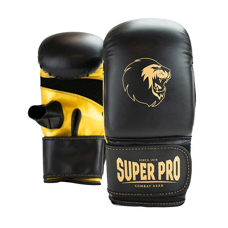 Super Pro Boxhandschuhe "Victor", S, Schwarz-Gold von Super Pro