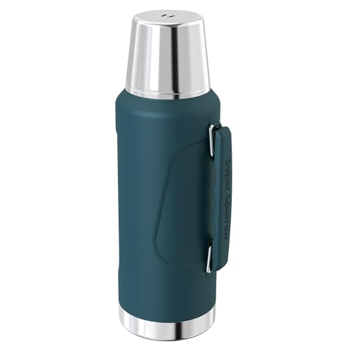 Super Sparrow Thermosflasche Edelstahl Trinkflasche - 2L - BPA-Frei - Auslaufsicherer Deckel Fungiert als Trinkbecher - Hält 24/36 Std. Heiß/Kalt - Thermoskanne für Sport, Outdoor von Super Sparrow