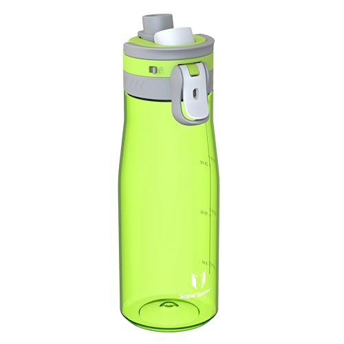 Super Sparrow Trinkflasche 1L - Tritan Wasserflasche - BPA-frei - Ideale Sportflasche - Ein-Klick Schnellfluss TouchGulp Trinkflaschen - Leicht, Nachhaltig Super Sparrow Trinkflasche 1L - Tritan Wasserflasche - BPA-frei - Ideale Sportflasche - Ein-Klick Schnellfluss TouchGulp Trinkflaschen - Leicht, Nachhaltig von Super Sparrow
