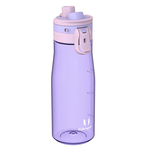 Super Sparrow Trinkflasche 1L - Tritan Wasserflasche - BPA-frei - Ideale Sportflasche - Ein-Klick Schnellfluss TouchGulp Trinkflaschen - Leicht, Nachhaltig von Super Sparrow