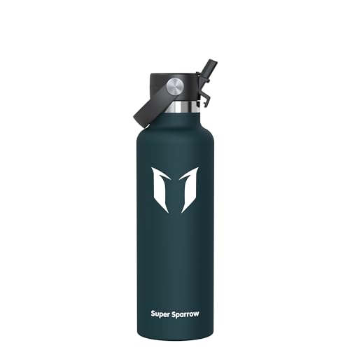 Super Sparrow Trinkflasche Edelstahl - Ultraleicht Thermobecher - 750ml - Standardmund Stroh-Deckel - BPA-Frei Thermoskanne, Thermosflasche für Sport, Travel, Schule, Outdoor Super Sparrow Trinkflasche Edelstahl - Ultraleicht Thermobecher - 750ml - Standardmund Stroh-Deckel - BPA-Frei Thermoskanne, Thermosflasche für Sport, Travel, Schule, Outdoor von Super Sparrow