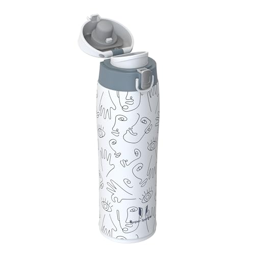 Super Sparrow Trinkflasche Edelstahl 18/10 - Ultraleicht Trinkbecher - 500ml - BPA-Frei, Auslaufsicher Trinkflasche, Trinkflaschen für Sport, Unterwegs, Schule, Outdoor, Büro, Zuhause von Super Sparrow