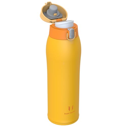 Super Sparrow Trinkflasche Edelstahl 18/8 - Trinkbecher - 750ml - BPA-Frei, Auslaufsicher Thermobecher, Trinkflaschen für Sport, Unterwegs, Schule, Outdoor, Büro, Zuhause von Super Sparrow