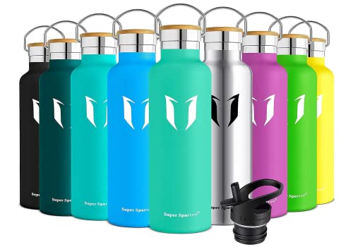 Super Sparrow Trinkflasche Edelstahl -350ml- Auslaufsicher Thermoskanne, BPA-Frei Wasserflasche - Kohlensäure Thermosflasche für Kinder, Sport, Schule, Fitness, Camping von Super Sparrow