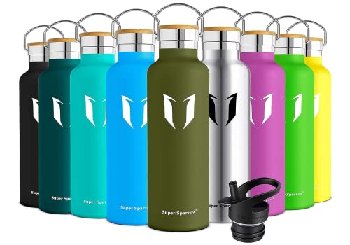 Super Sparrow Trinkflasche Edelstahl -620ml- Auslaufsicher Thermoskanne, BPA-Frei Wasserflasche - Kohlensäure Thermosflasche für Kinder, Sprudel, Sport, Schule, Fitness, Outdoor, Camping Super Sparrow Trinkflasche Edelstahl -620ml- Auslaufsicher Thermoskanne, BPA-Frei Wasserflasche - Kohlensäure Thermosflasche für Kinder, Sprudel, Sport, Schule, Fitness, Outdoor, Camping von Super Sparrow