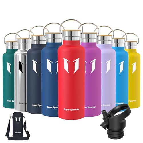 Super Sparrow Trinkflasche Edelstahl Wasserflasche - 750ml - Isolier Flasche mit Perfekte Thermosflasche für Das Laufen, Fitness, Yoga, Im Freien und Camping | Frei von BPA Super Sparrow Trinkflasche Edelstahl Wasserflasche - 750ml - Isolier Flasche mit Perfekte Thermosflasche für Das Laufen, Fitness, Yoga, Im Freien und Camping | Frei von BPA von Super Sparrow