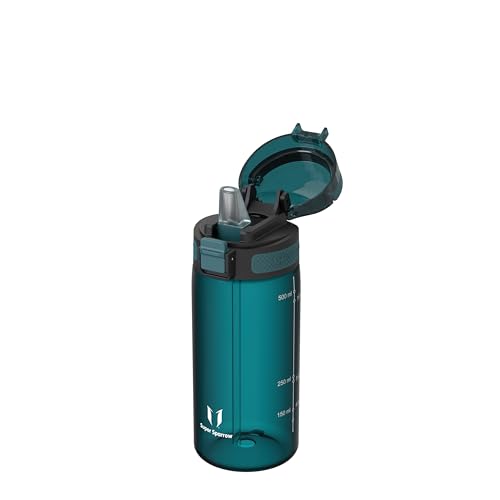 Super Sparrow Trinkflasche Kinder - TouchSip Wasserflasche - 500ml - BPA-frei - Ideale Sportflasche - Strohhalm Tritan Flasche für Kinder, Sport, Outdoor und Camping - Leicht Super Sparrow Trinkflasche Kinder - TouchSip Wasserflasche - 500ml - BPA-frei - Ideale Sportflasche - Strohhalm Tritan Flasche für Kinder, Sport, Outdoor und Camping - Leicht von Super Sparrow