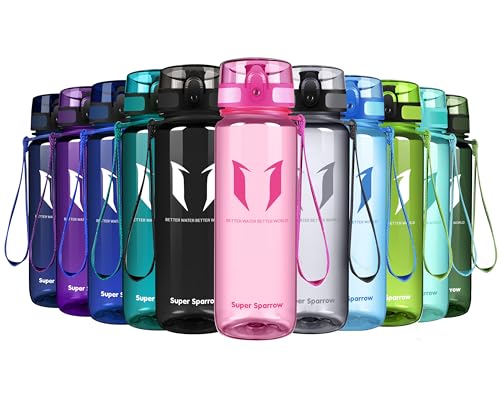 Super Sparrow Trinkflasche - Tritan Wasserflasche - 500ml - BPA-frei - Ideale Sportflasche - Sport, Wasser, Fahrrad, Fitness, Uni, Outdoor - Leicht, Nachhaltig Super Sparrow Trinkflasche - Tritan Wasserflasche - 500ml - BPA-frei - Ideale Sportflasche - Sport, Wasser, Fahrrad, Fitness, Uni, Outdoor - Leicht, Nachhaltig von Super Sparrow