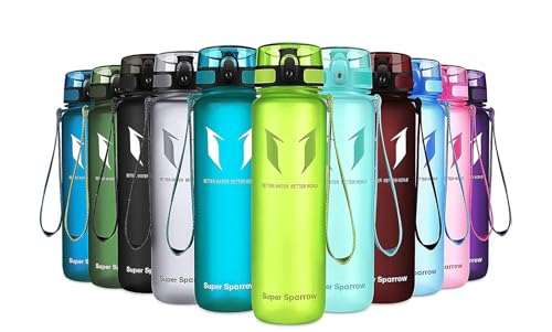 Super Sparrow Trinkflasche - Tritan Wasserflasche - 750ml - BPA-frei - Ideale Sportflasche - Sport, Wasser, Fahrrad, Fitness, Uni, Outdoor - Leicht, Nachhaltig von Super Sparrow