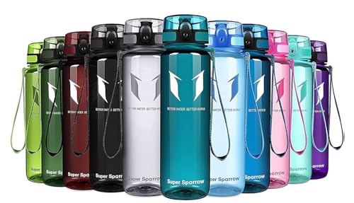 Super Sparrow Trinkflasche - Tritan Wasserflasche - 750ml - BPA-frei - Ideale Sportflasche - Sport, Wasser, Fahrrad, Fitness, Uni, Outdoor - Leicht, Nachhaltig von Super Sparrow