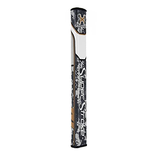 Super Stroke Unisex-Erwachsene Putter Grip Traxion Flatso Golf-Puttergriff, Digi Camo/Tan, 2.0 von Super Stroke