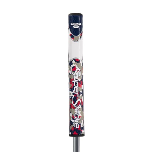 SuperStroke Zenergy Tour 3.0 Golf-Puttergriff ohne Taper, verbesserte SPYNE-Technologie, neue Multi-Zonen-Texturierung und Tech-Port, Camo RWB SuperStroke Zenergy Tour 3.0 Golf-Puttergriff ohne Taper, verbesserte SPYNE-Technologie, neue Multi-Zonen-Texturierung und Tech-Port, Camo RWB von Super Stroke