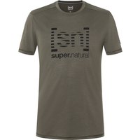 Super.Natural Herren Grid Logo T-Shirt von Super.Natural