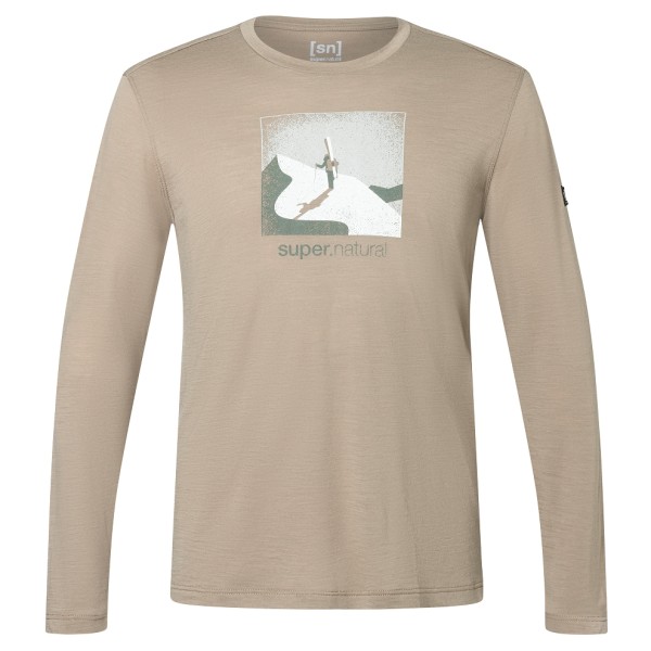 super.natural - Almost Done L/S - Longsleeve Gr 46 - S beige von Super.Natural