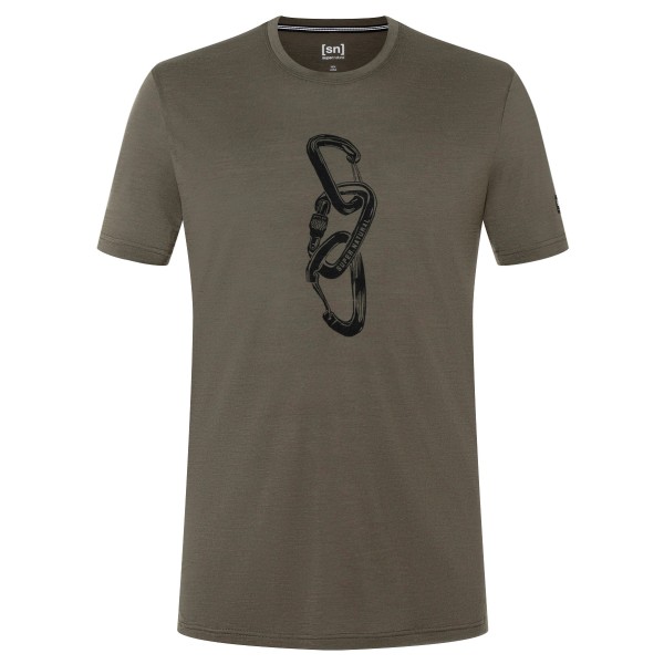 super.natural - Carabineri Tee - Merinoshirt Gr 48/50 - M braun von Super.Natural