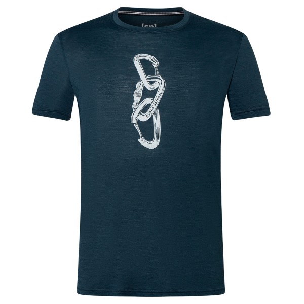 super.natural - Carabineri Tee - Merinoshirt Gr 56 - XXL blau von Super.Natural