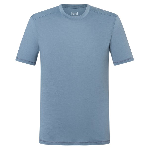 super.natural - Essential S/S - T-Shirt Gr 48/50 - M grau/blau von Super.Natural