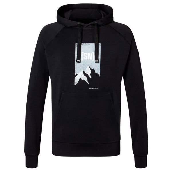 super.natural - Favourite 2 Pitch Hoodie - Merinohoodie Gr 56 - XXL schwarz von Super.Natural