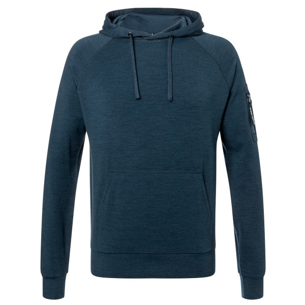 super.natural - Favourite Pocket Hoodie - Merinohoodie Gr 48/50 - M blau von Super.Natural