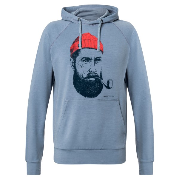 super.natural - Favourite Sailor Hoodie - Merinohoodie Gr 54 - XL grau/blau super.natural - Favourite Sailor Hoodie - Merinohoodie Gr 54 - XL grau/blau von Super.Natural
