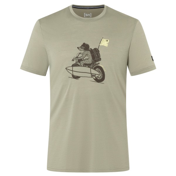 super.natural - Naked Bear Tee - Merinoshirt Gr 48/50 - M oliv von Super.Natural