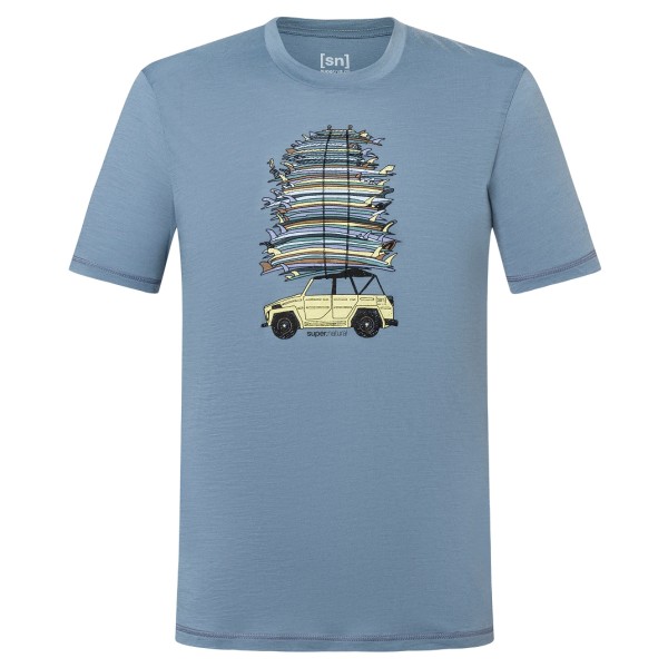 super.natural - Surf Trip Tee - Merinoshirt Gr 54 - XL grau/blau super.natural - Surf Trip Tee - Merinoshirt Gr 54 - XL grau/blau von Super.Natural