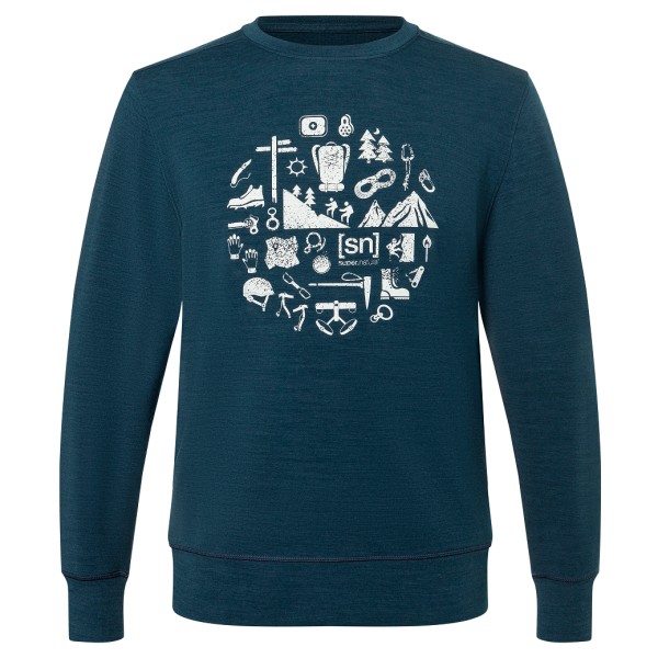 super.natural - Well Equipped Crew - Merinoshirt Gr 46 - S blau super.natural - Well Equipped Crew - Merinoshirt Gr 46 - S blau von Super.Natural