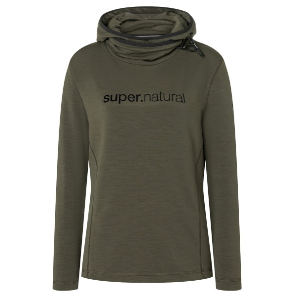 super.natural - Women's Alpine Hooded - Hoodie Gr S braun von Super.Natural