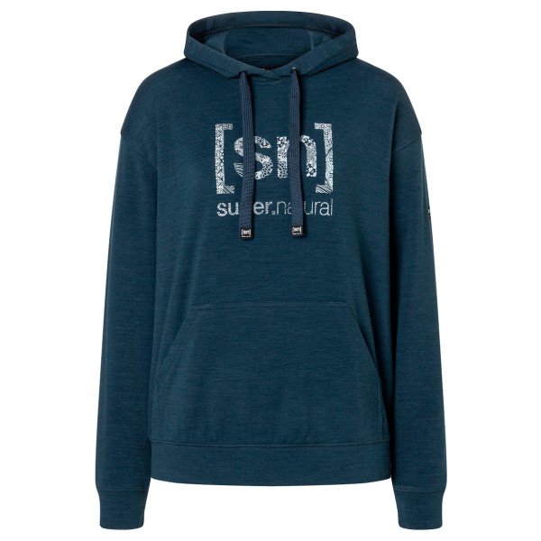 super.natural - Women's Arabesque Hoodie - Merinohoodie Gr L blau super.natural - Women's Arabesque Hoodie - Merinohoodie Gr L blau von Super.Natural