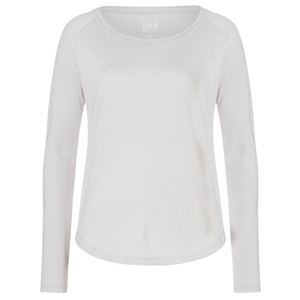 super.natural - Women's Everyday Bio Crew - Merinopullover Gr L grau/weiß von Super.Natural