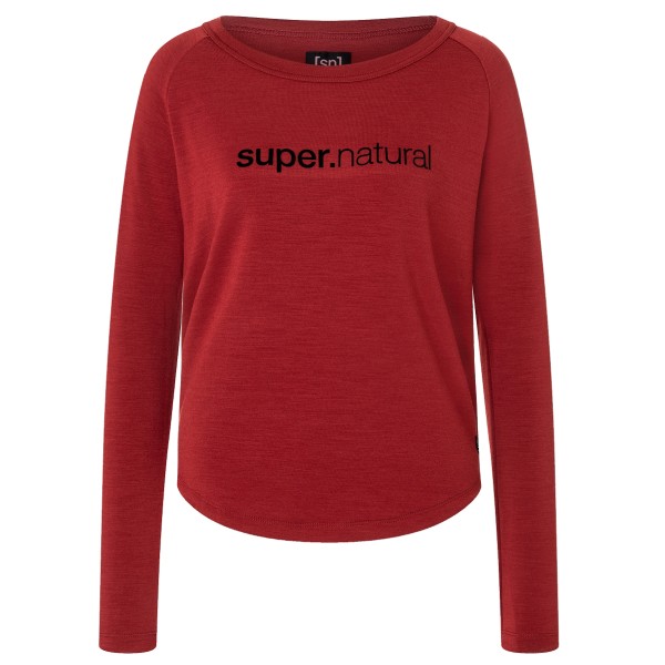 super.natural - Women's Everyday Crew - Longsleeve Gr 38 - M rot von Super.Natural