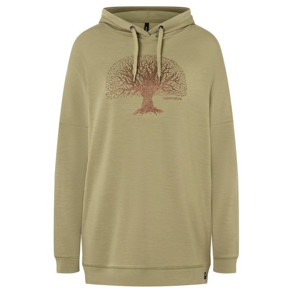 super.natural - Women's Feel Good Tok Hoodie - Hoodie Gr 40 - L oliv/beige von Super.Natural