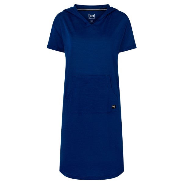 super.natural - Women's Hooded Dress - Kleid Gr 38 - M blau von Super.Natural