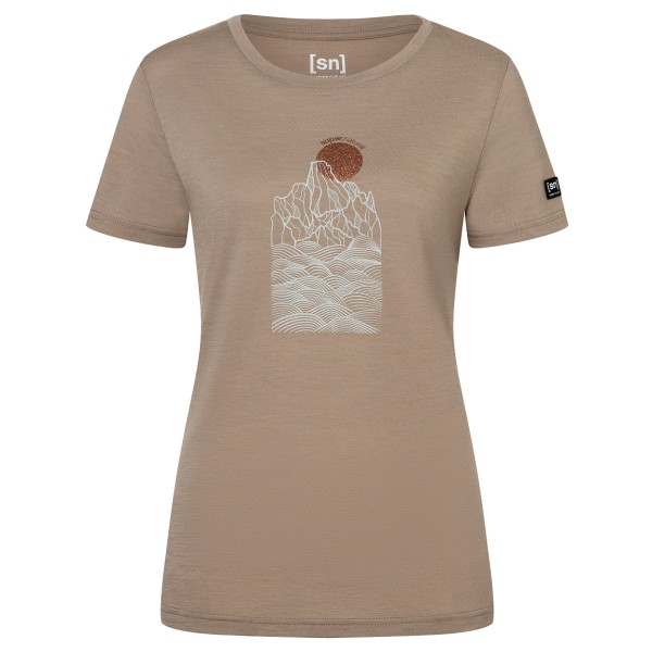 super.natural - Women's Preikestolen Cliffs Tee - Merinoshirt Gr 40 - L beige von Super.Natural