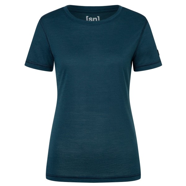 super.natural - Women's Sierra 140 Tee - Merinoshirt Gr 34 - XS blau von Super.Natural