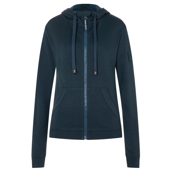 super.natural - Women's Solution Bio Hoodie - Merinohoodie Gr 40 - L blau von Super.Natural