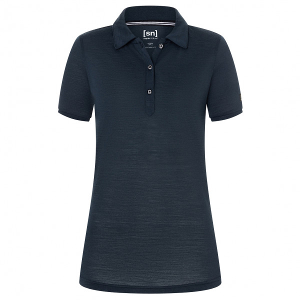 super.natural - Women's Sporty Polo - Polo-Shirt Gr 40 - L blau von Super.Natural