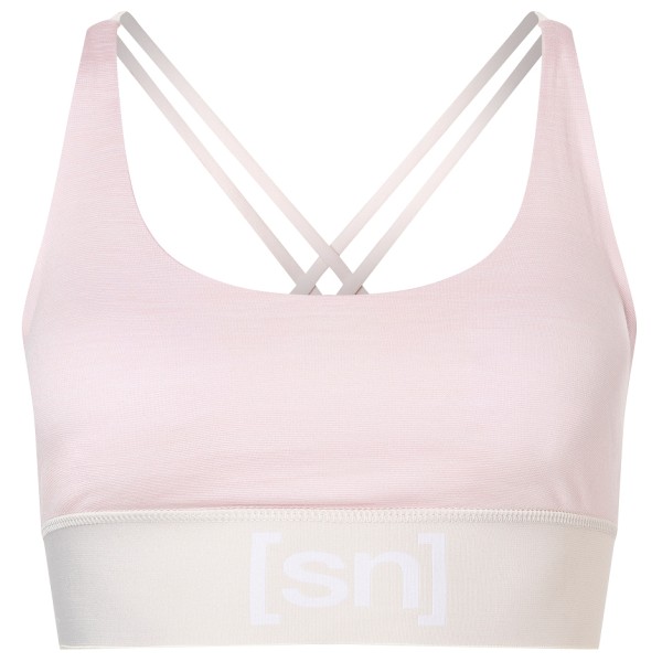 super.natural - Women's Super Top - Sport-BH Gr XS rosa/weiß von Super.Natural