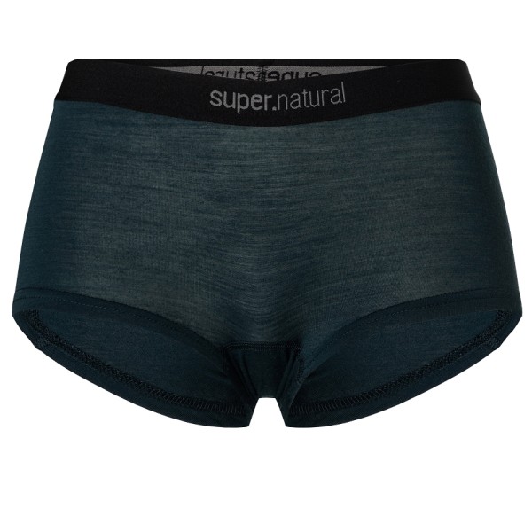 super.natural - Women's Tundra 175 Boyfriend Hipster - Unterhose Gr 42 - XL schwarz/blau von Super.Natural