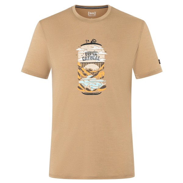 super.natural - Yes We Canned Tee - Merinoshirt Gr 46 - S beige von Super.Natural