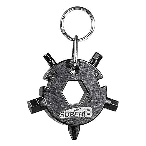 SuperB TB-FD08-BK Mini-multifunktionswerkzeug, schwarz SuperB TB-FD08-BK Mini-multifunktionswerkzeug, schwarz von Super B