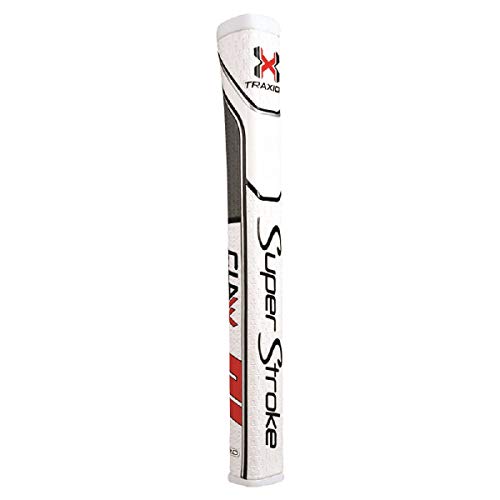 Super Stroke Putter Grip SuperStroke Traxion Claw 2.0 Golf-Puttergriff, Weiß/Grau/Rot Super Stroke Putter Grip SuperStroke Traxion Claw 2.0 Golf-Puttergriff, Weiß/Grau/Rot von Super Stroke