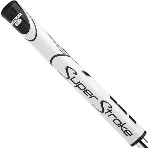 SuperStroke Zenergy Tour 2.0 Golf-Puttergriff ohne Taper, verbesserte SPYNE-Technologie, neue Multi-Zonen-Texturierung und Tech-Port, Weiß/Schwarz SuperStroke Zenergy Tour 2.0 Golf-Puttergriff ohne Taper, verbesserte SPYNE-Technologie, neue Multi-Zonen-Texturierung und Tech-Port, Weiß/Schwarz von Super Stroke