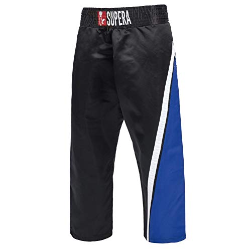 SUPERA Lange Kickboxhose Kampfsport Hose mit extra breitem Schnitt - Trainingshose für Kickboxen, Muay Thai, MMA SUPERA Lange Kickboxhose Kampfsport Hose mit extra breitem Schnitt - Trainingshose für Kickboxen, Muay Thai, MMA von SUPERA